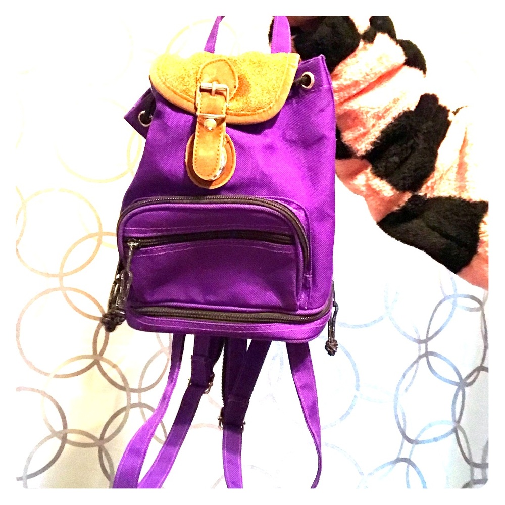 Vintage 1990s Mini Purple Backpack